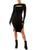 Planet Gold | Juniors Womens Cut-Out Knee Sweaterdress, 颜色black beauty