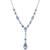 Givenchy | Crystal Pear-Shape Lariat Necklace, 16" + 3" extender, 颜色BLUE