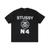 商品STUSSY | Stussy No. 4 Pigment Dyed Short Sleeve T-Shirt - men's颜色BLACK