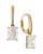 商品第1个颜色Gold, Nadri | Modern Love Pavé & Emerald Cut Drop Earrings