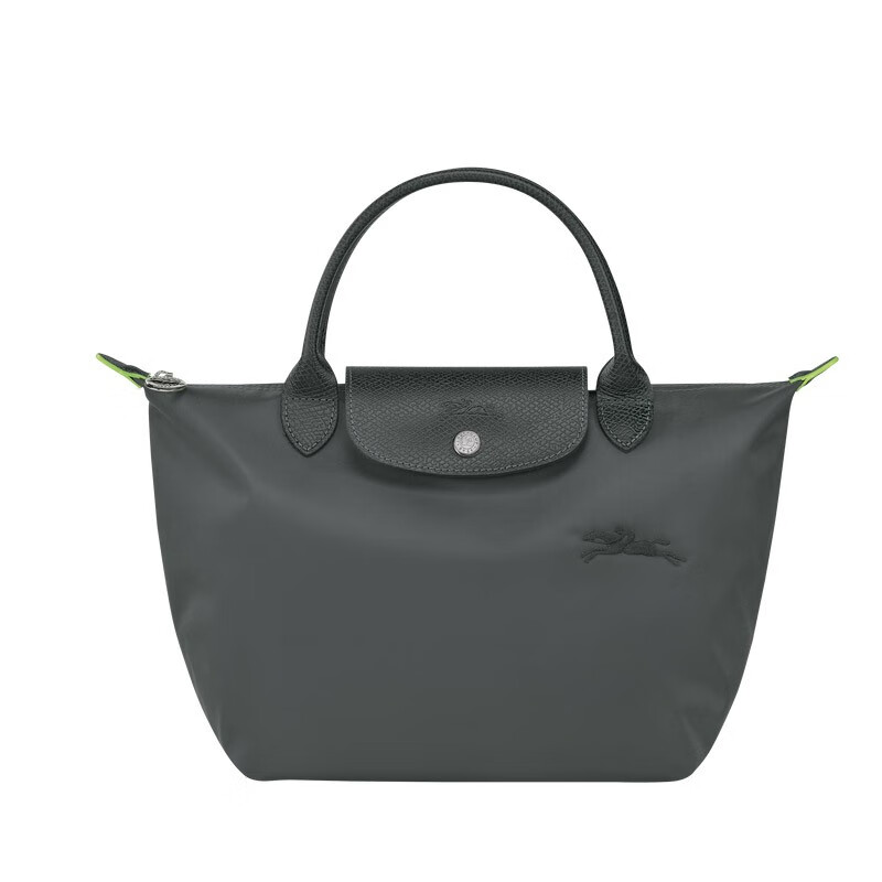 颜色: 深灰, Longchamp | 珑骧新款女士短柄小号手提包环保系列女士手提饺子包L1621（香港仓发货）