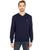 商品Lacoste | Long Sleeve Solid V-Neck Sweater颜色Navy Blue