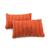 商品第4个颜色Rust, Cheer Collection | Faux Fur Decorative Pillow Set of 2, 12" x 20"