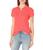 商品Nautica | Women's 5-Button Short Sleeve Cotton Polo Shirt颜色Melon Pink