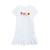 商品第1个颜色White, Ralph Lauren | Little Girls Logo Jersey T-shirt Dress