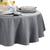 商品第2个颜色Gray, Elrene Home Fashions | Continental Solid Texture Water and Stain Resistant Round Tablecloth, 70"