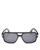 商品Salvatore Ferragamo | Men's Brow Bar Square Sunglasses, 58mm颜色Black/Gray
