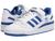Adidas | 男款 Forum ‘84 Low 休闲鞋, 颜色Footwear White/Footwear White/Team Royal Blue