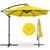 颜色: yellow, Best Choice Products | 10ft Offset Hanging Outdoor Market Patio Umbrella w/ Easy Tilt Adjustment