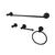 商品第1个颜色Oil Rubbed Bronze, Kingston Brass | American Classic 4-Piece Bathroom Accessory Set