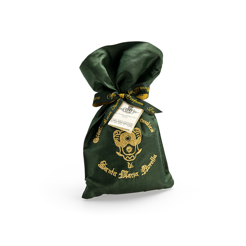 颜色: 绿色, Santa Maria Novella | 圣玛利亚 扑扑莉扩香丝绸刺绣花香包40g