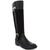 商品Karen Scott | Karen Scott Womens Deliee 2 Belted Knee-High Riding Boots颜色Black Microsuede