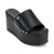 DKNY | Alvy Studded Platform Wedge Slide Sandals, 颜色Black
