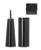 颜色: Matte Black, Brabantia | Renew Toilet Accessory Set of 3 - Toilet Brush and Holder, Toilet Paper Roll Dispenser and Toilet Paper Roll Holder