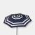 颜色: Blue, Sunnydaze Decor | Sunnydaze 9' Aluminum Outdoor Solar LED Lighted Umbrella with Tilt Teal Stripe