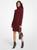 商品第2个颜色MERLOT, Michael Kors | Ribbed Wool and Cashmere Blend Turtleneck Sweater Dress