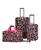 颜色: Giraffe with Pink Trim, Rockland | 3-Pc. Softside Luggage Set