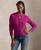 颜色: Carmine Pink, Ralph Lauren | Women's Cable-Knit Wool-Cashmere Cardigan Sweater