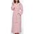 商品第4个颜色Pink, ARUS | Women's Hooded Full Ankle Length Fleece Bathrobe