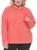 Calvin Klein | Plus Womens Athletic Pullover Hoodie, 颜色diva pink/black