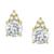 颜色: White Topaz/Yellow Gold, Macy's | Gemstone & Diamond Accent Stud Earrings