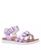 颜色: Purple, Nina | Big Girls Lacey Season Fastening Strap Sandals