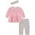 商品第1个颜色Bright Pink, Little Me | Baby Girls Tunic, Leggings, and Headband, 3 Piece Set