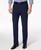 颜色: Navy, Haggar | Men's ECLO Stria Classic Fit Pleated Hidden Expandable Waistband Dress Pants