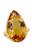 颜色: yellow-citrine, Savvy Cie Jewels | 18K GOLD PLATED OVER STERLING SILVER TEARDROP RINGS