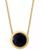 颜色: Onyx, Effy | EFFY® Round Gemstone 18" Pendant Necklace in 14k Yellow Gold