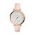 Fossil | Jacqueline Three-Hand Leather Watch, 颜色ES3988 Rose Gold Blush Leather