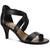 商品Style & Co | Style & Co. Womens Paysonn Criss-Cross Front Open Toe Kitten Heels颜色Black Smooth
