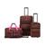 商品第4个颜色Cheetah with Pink Trim, Rockland | 3-Pc. Softside Luggage Set