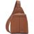 Calvin Klein | Millie Convertible Leather Sling Bag, Backpack, 颜色Caramel