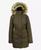 颜色: Olive, Galaxy By Harvic | Women's Heavyweight Parka Jacket with Detachable Hood