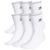 颜色: White/Black, Adidas | adidas Originals Trefoil 6 Pack Crew Socks - Men's