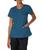 color Caribbean Blue, DICKIES | Women's EDS Signature V-Neck Top with Multiple Patch Pockets Jr