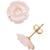 颜色: Pink, Macy's | Mother-of-Pearl Flower Stud Earrings in 10k Gold