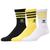 颜色: White/Black/Bright Yellow, Adidas | adidas Originals Originals 3 Pack Crew Socks - Boys' Grade School
