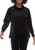商品Calvin Klein | Women's Cowl Neck Velour Pullover Shirt颜色Black