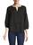 商品DKNY | Tie-Waist Lace-Trim Top颜色BLACK