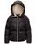 颜色: Black, Michael Kors | Michael Kors Big Girls Fleece-Lined Full-Zip Satin Puffer Jacket