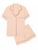 Eberjey | Gisele Relaxed 2-Piece Pajama Set, 颜色ROSE CLOUD NAVY