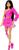 颜色: Black Hair, Barbie | Barbie Deluxe Style Doll #1 in Barbiecore Outfit, Pink Hair and Glossy Pink Dress with Accessories Like Velvet Gloves, Money Purse, and More