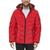 GUESS | Men's Holographic Hooded Puffer Jacket, 颜色Red