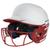 商品第5个颜色Matte White/Matte Scarlet, Rawlings | Rawlings Mach Ice Senior Fastpitch Batting Helmet - Women's