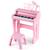 颜色: pink, Hivvago | 37 Keys Music Piano with Microphone Kids Piano Keyboard with Detachable Music Stand