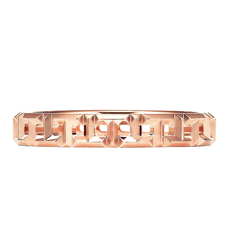 商品Tiffany & Co. |   Tiffany & Co./蒂芙尼 18K金 玫瑰金 True 窄式戒指GRP10820颜色其它 11号