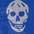 商品Alexander McQueen | Skull 104x120 骷髅围巾颜色royal/white