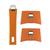 颜色: Orange, Cristel | Mutine 3-Piece Handle Set